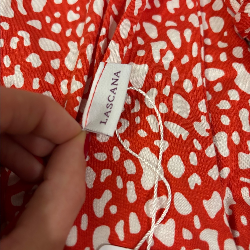 Burnt Orange and White Lascana Dress size 36 brand new with tags! - Picture 3 of 7